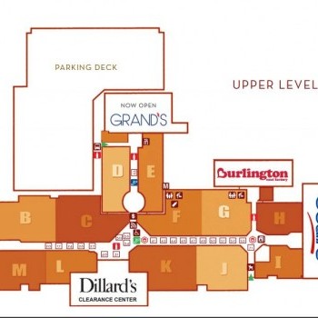 University Mall Tampa plan - map of store locations