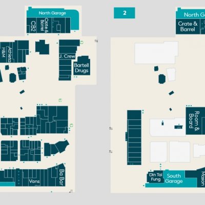 University Village plan - map of store locations