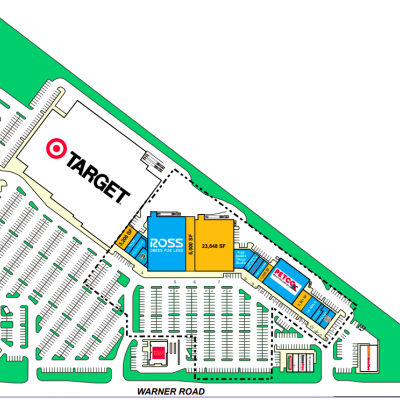 Val Vista Towne Center plan - map of store locations