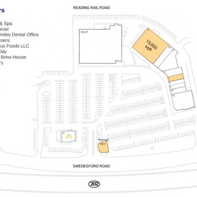 Valley Fair plan - map of store locations