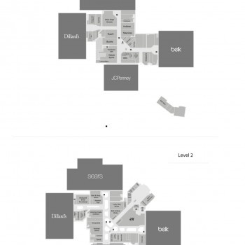 Valley Hills Mall plan - map of store locations