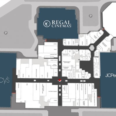 Valley River Center plan - map of store locations