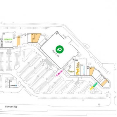 Venice Village plan - map of store locations