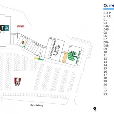 Ventura Downs plan - map of store locations