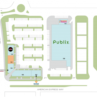 Veranda Shoppes plan - map of store locations