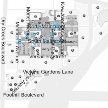 Victoria Gardens plan - map of store locations