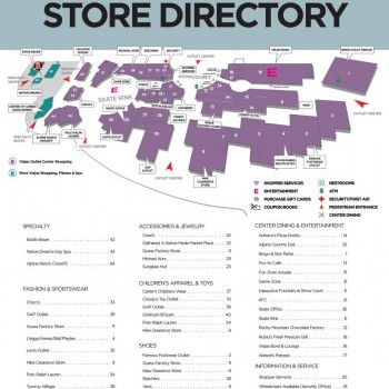 Viejas Outlet Center plan