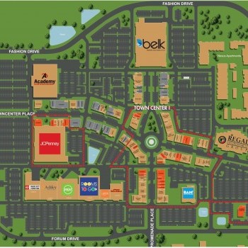 Village at Sandhill plan - map of store locations