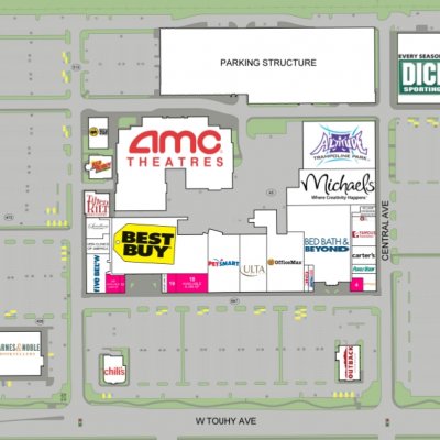 Village Crossing plan - map of store locations