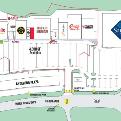 Village Plaza plan - map of store locations