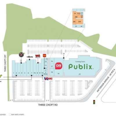 Village Shopping Center Richmond plan - map of store locations