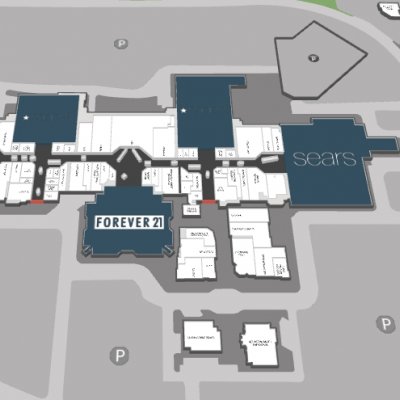 Vintage Faire Mall plan - map of store locations