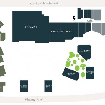 Vintage Oaks At Novato plan - map of store locations