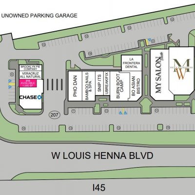 Vintage Plaza plan - map of store locations