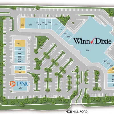 Vizcaya Square Shopping Center plan - map of store locations