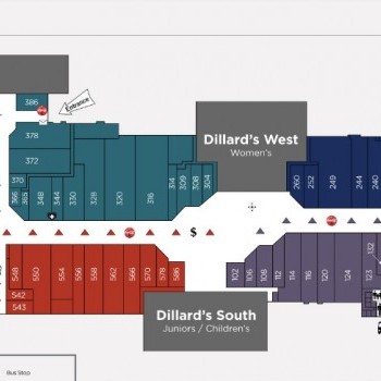 Volusia Mall plan - map of store locations