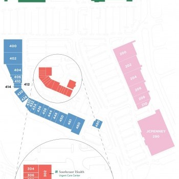 Wareham Crossing plan - map of store locations