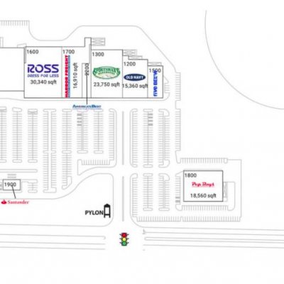 Warminster Towne Center plan - map of store locations