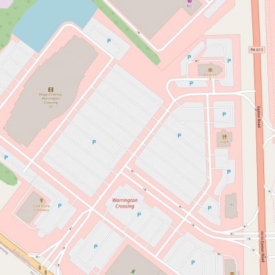 Warrington Crossing plan - map of store locations