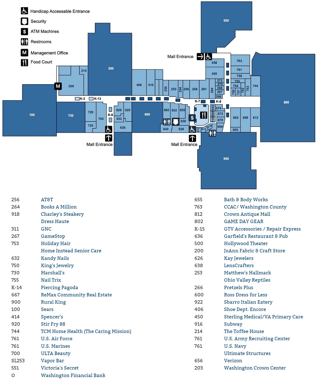 Washington Crown Center (48 stores) shopping in Washington
