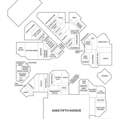 Waterside Shops plan - map of store locations