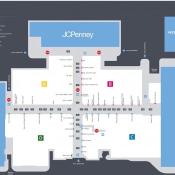 Weberstown Mall plan - map of store locations