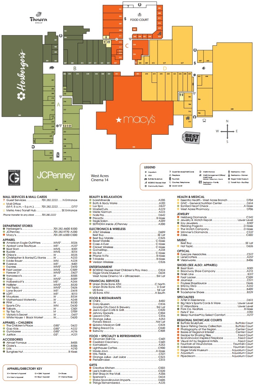 DON'T MISS A THING! West Acres opened with 52 stores in approximately , square feet, plus two department stores (note that at the time, Fargo was more than a mile away from the Mall). Nearly 40 years - and minor and major renovations - later, West Acres is home to more than stores that encompass approximately , square feet.4/4(21).