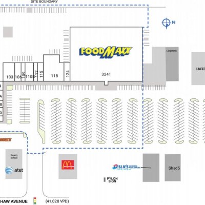 West Acres Shopping Center plan - map of store locations