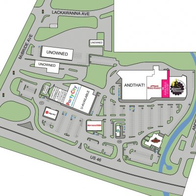 West Falls Plaza plan - map of store locations