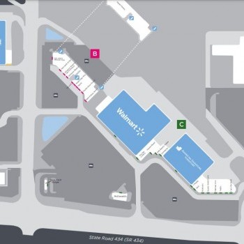 West Town Corners plan - map of store locations