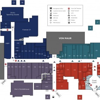 West Towne Mall plan - map of store locations