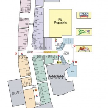 West Valley Mall plan - map of store locations