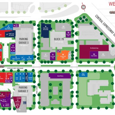 West Village plan - map of store locations