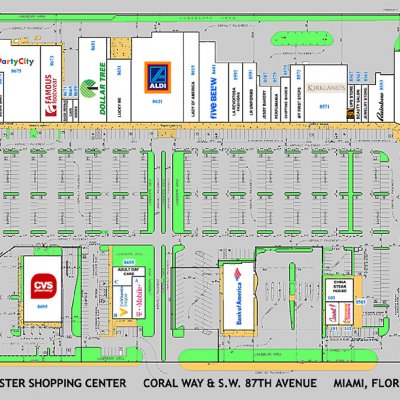 Westchester Shopping Center plan - map of store locations