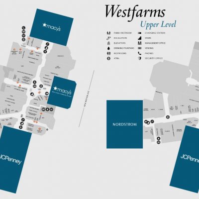 Westfarms Mall plan - map of store locations