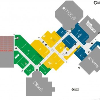 Broward Mall plan - map of store locations