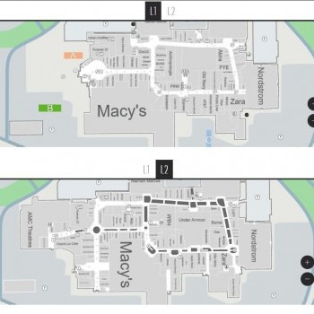 Westfield Garden State Plaza Shopping Centre plan - map of store locations