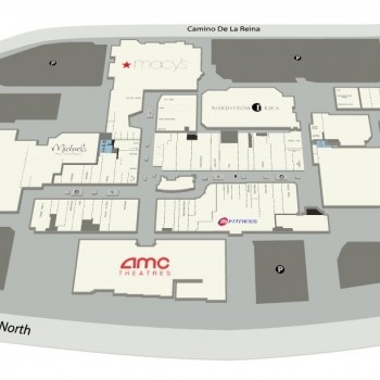 Westfield Mission Valley plan - map of store locations