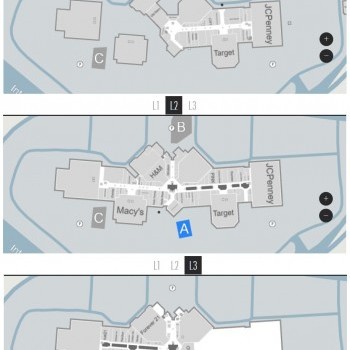 Westfield North County plan - map of store locations