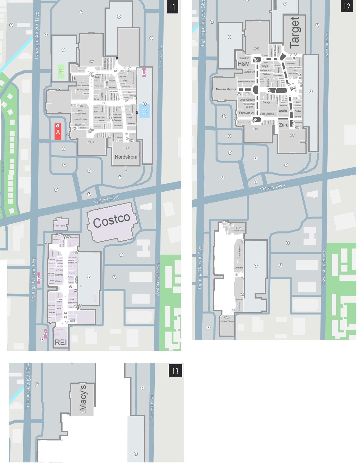 Westfield Topanga, shopping mall, Los Angeles, Topanga Canyon Boulevard,  6600 — Yandex Maps