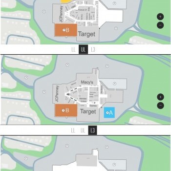 Trumbull Mall plan - map of store locations