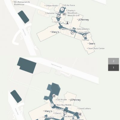 Westfield Valencia Town Center plan - map of store locations