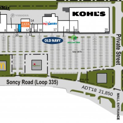 Westgate Plaza plan - map of store locations