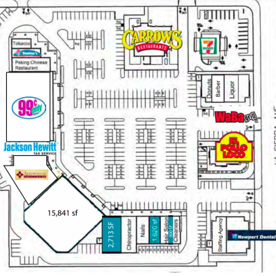 Westgate Plaza plan - map of store locations