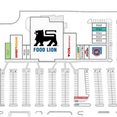 Westin Center plan - map of store locations