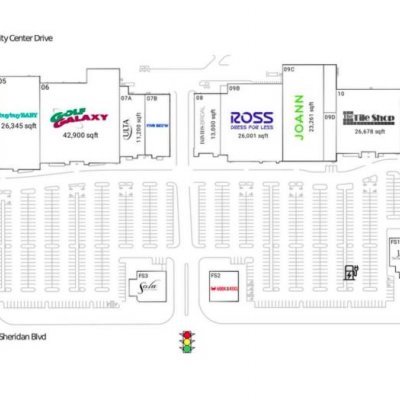 Westminster City Center plan - map of store locations