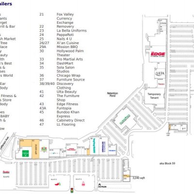 Westridge Court plan - map of store locations