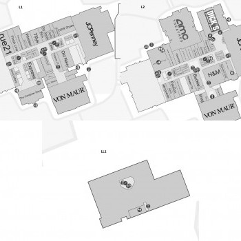 Westroads Mall plan - map of store locations