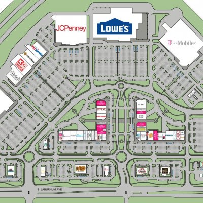 White Oak Village plan - map of store locations