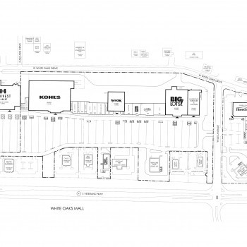 White Oaks Plaza & Convenience Center plan - map of store locations